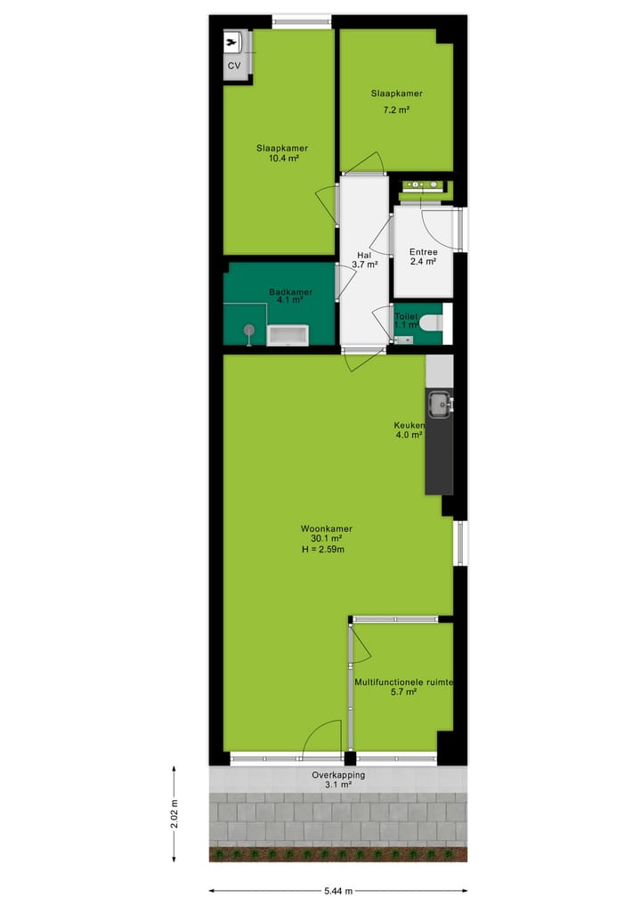 Foto 16 van van Heemskerckstraat 1-D