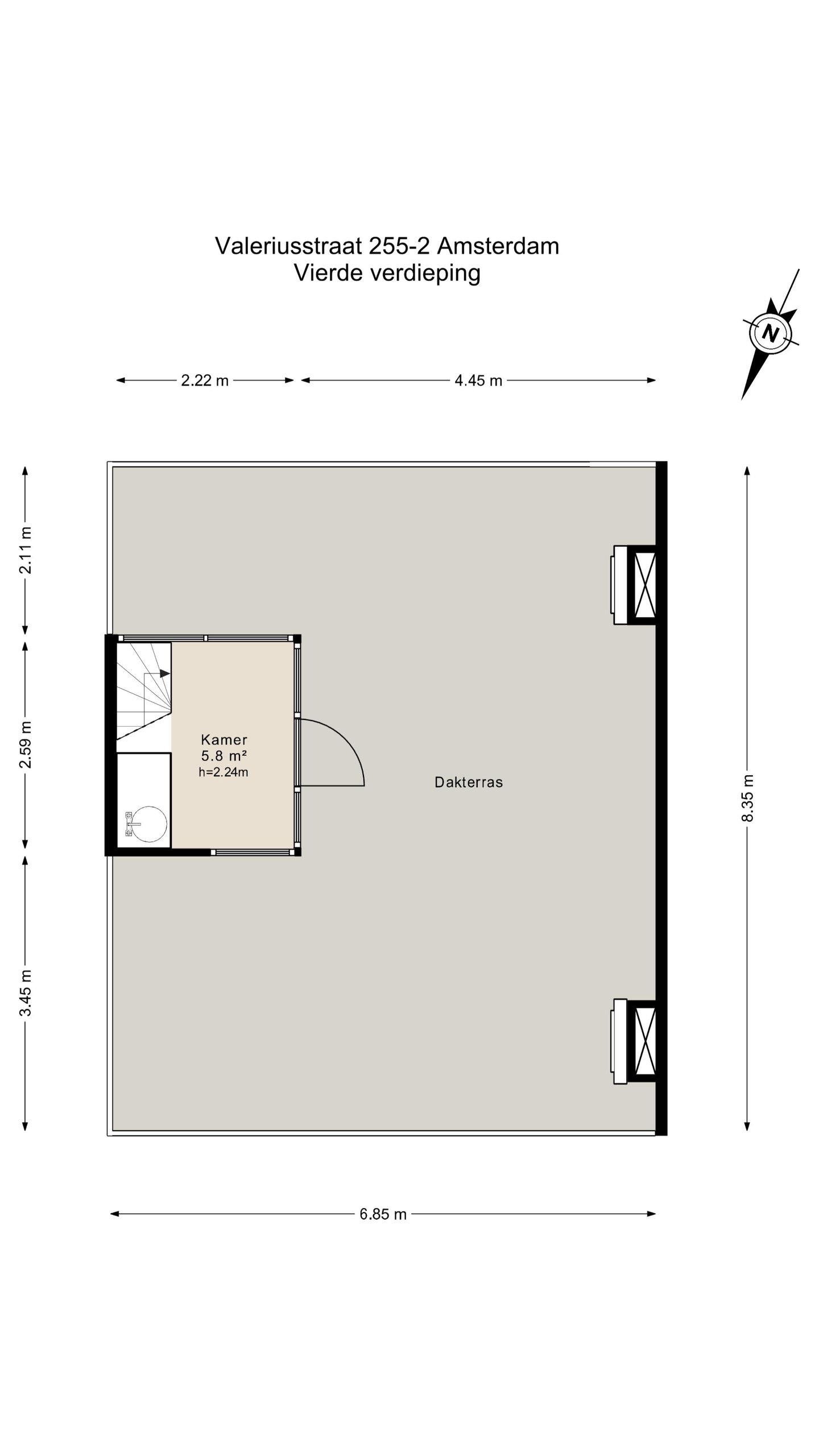 Foto 49 van Valeriusstraat 255-2