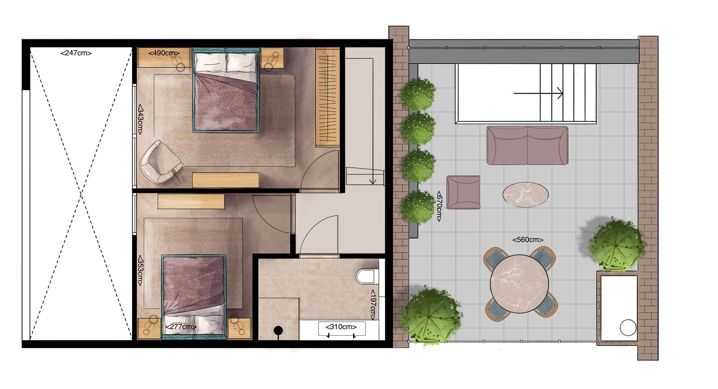 Foto 4 van Twee loft-appartementen op het Raadhuisplein Zevenaar