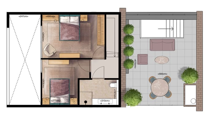 Foto 4 van Twee loft-appartementen op het Raadhuisplein Zevenaar