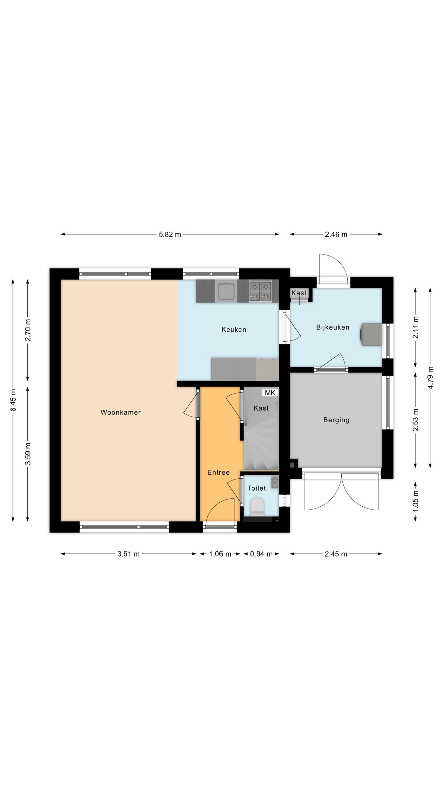 Foto 40 van Burg.Bosch Bruiststraat 22