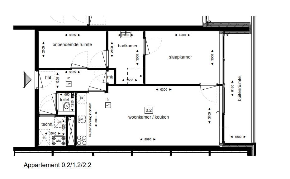 Foto 4 van Appartement Type C (Bouwnr. 1.2)