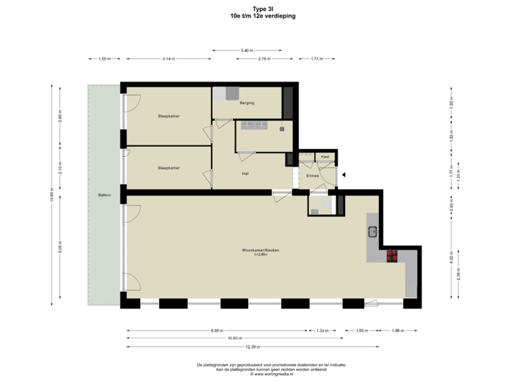 10e t/m 12e verdieping