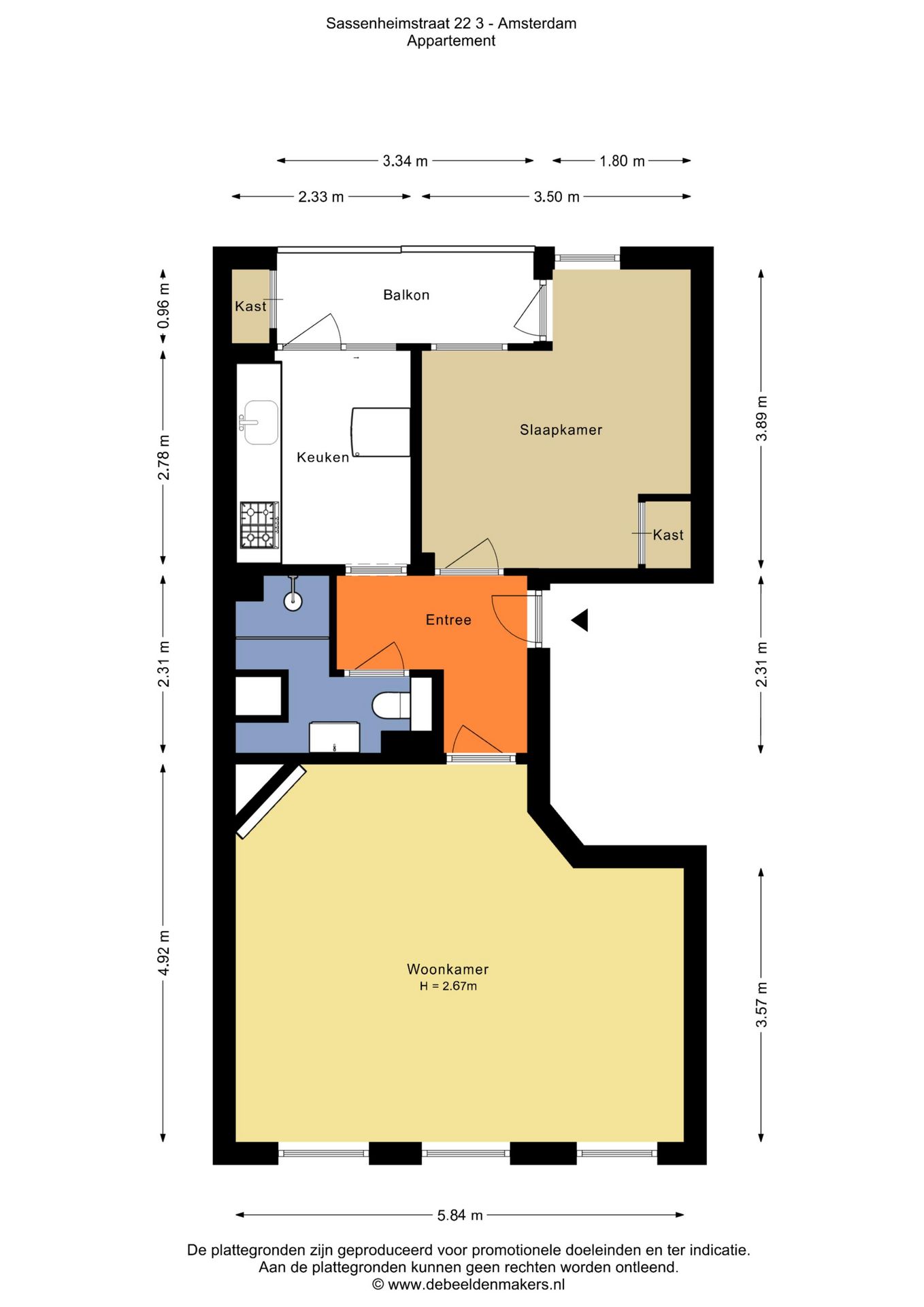 Foto 21 van Sassenheimstraat 22-3