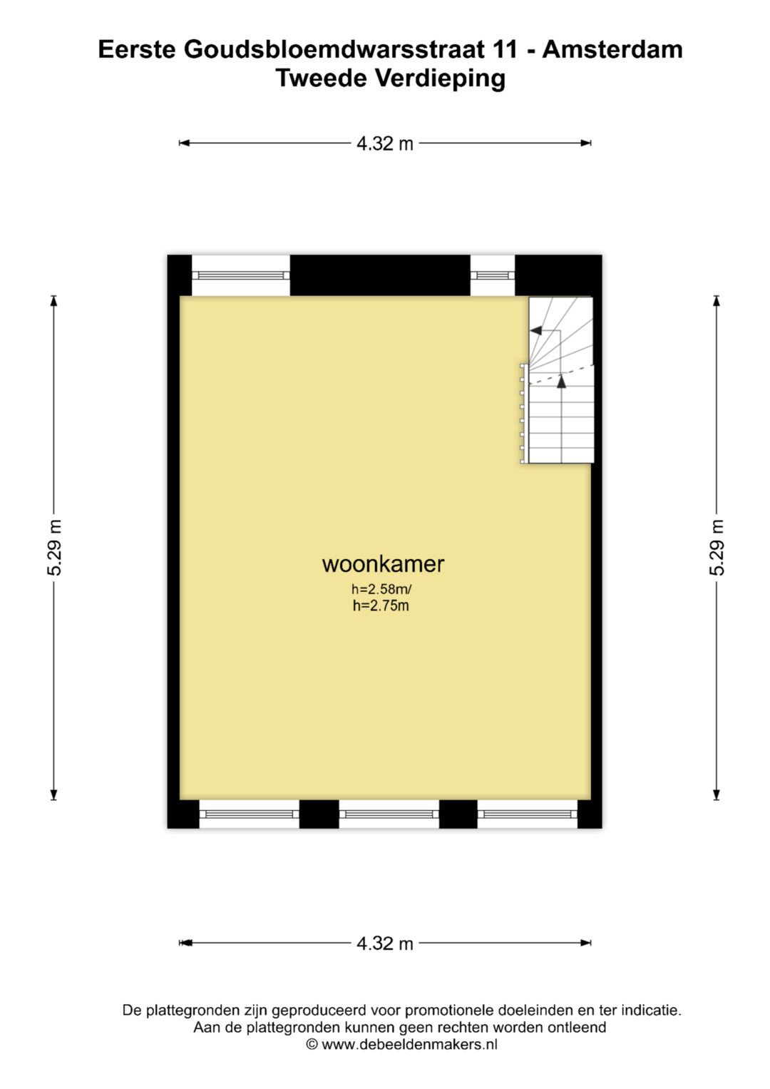 Foto 35 van Eerste Goudsbloemdwarsstraat 11-H