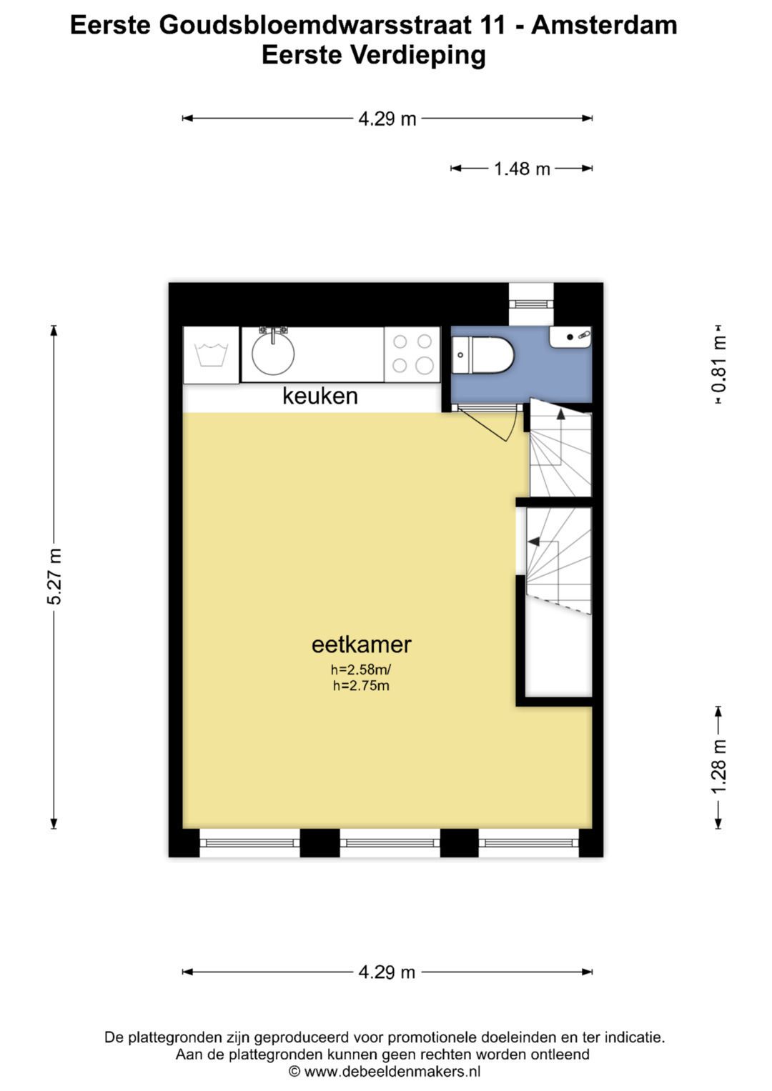 Foto 34 van Eerste Goudsbloemdwarsstraat 11-H