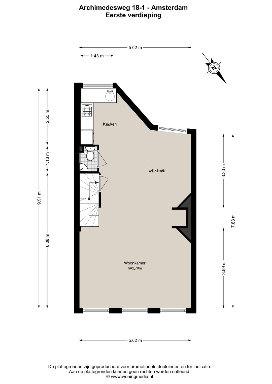 Foto 32 van Archimedesweg 18-1