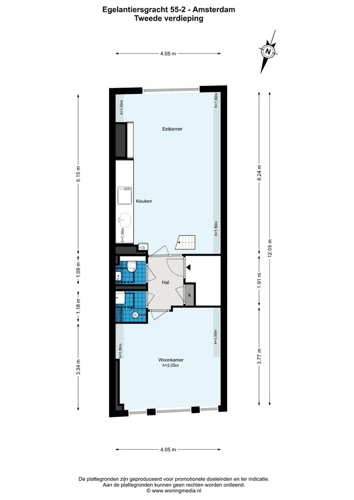 Foto 27 van Egelantiersgracht 55-2