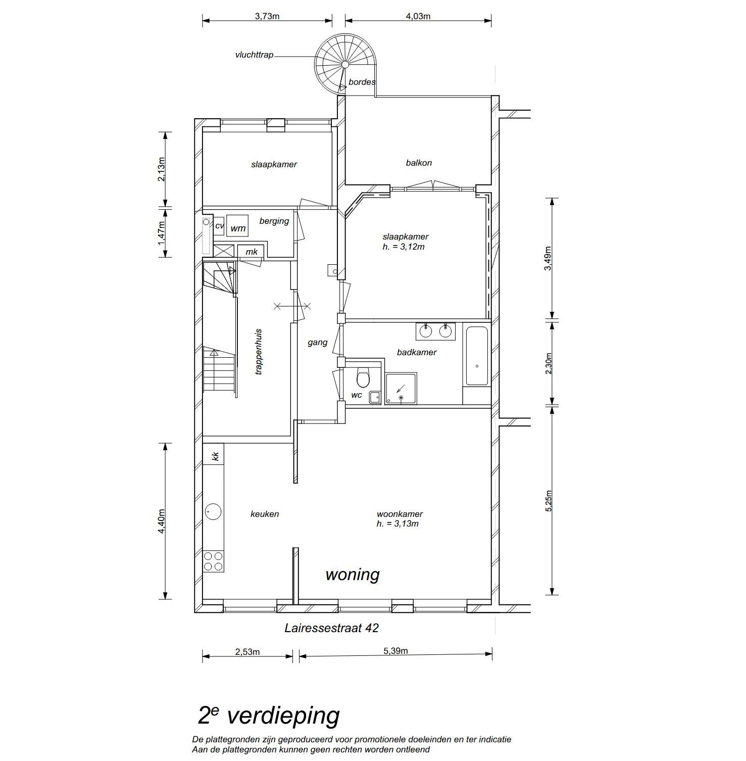 Foto 21 van De Lairessestraat 42-2