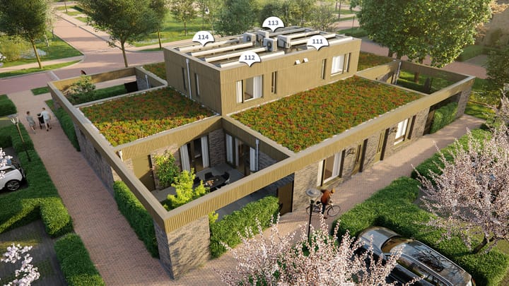 Foto van 4 patiowoningen Halfvrijstaande woning