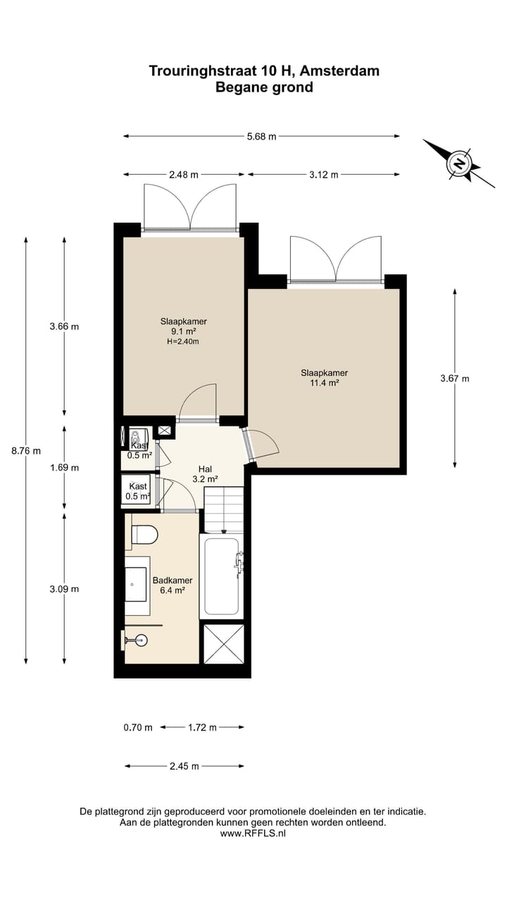 Foto 39 van Trouringhstraat 10-H