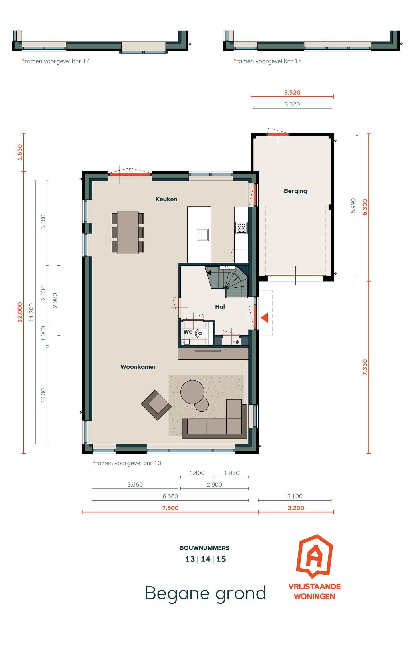 Foto 4 van Vrijstaande woning type A (Bouwnr. 15)