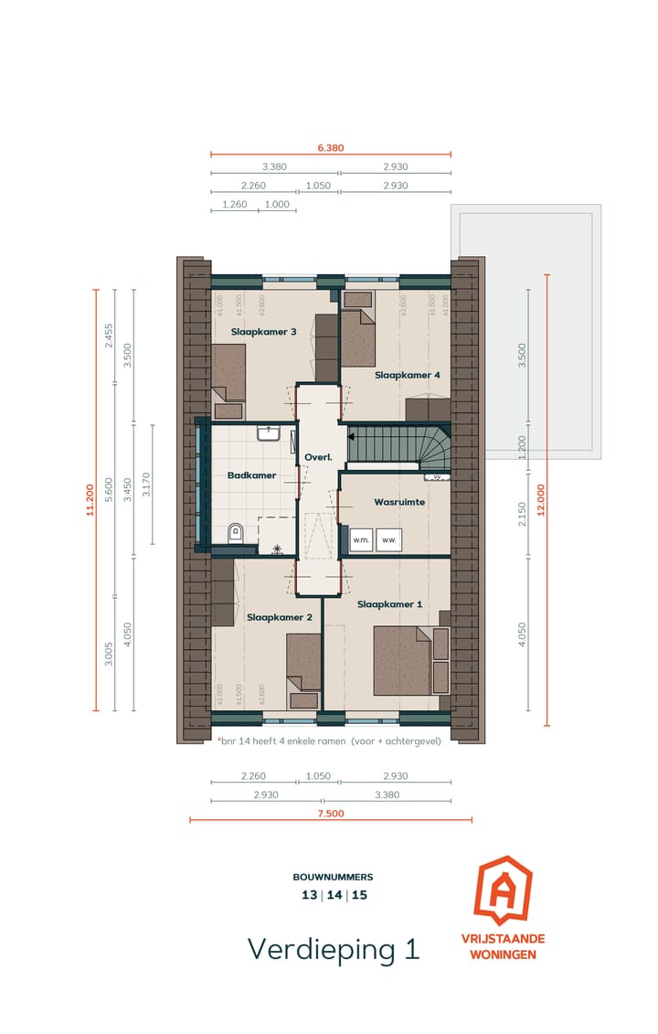 Foto 5 van Vrijstaande woning type A (Bouwnr. 15)