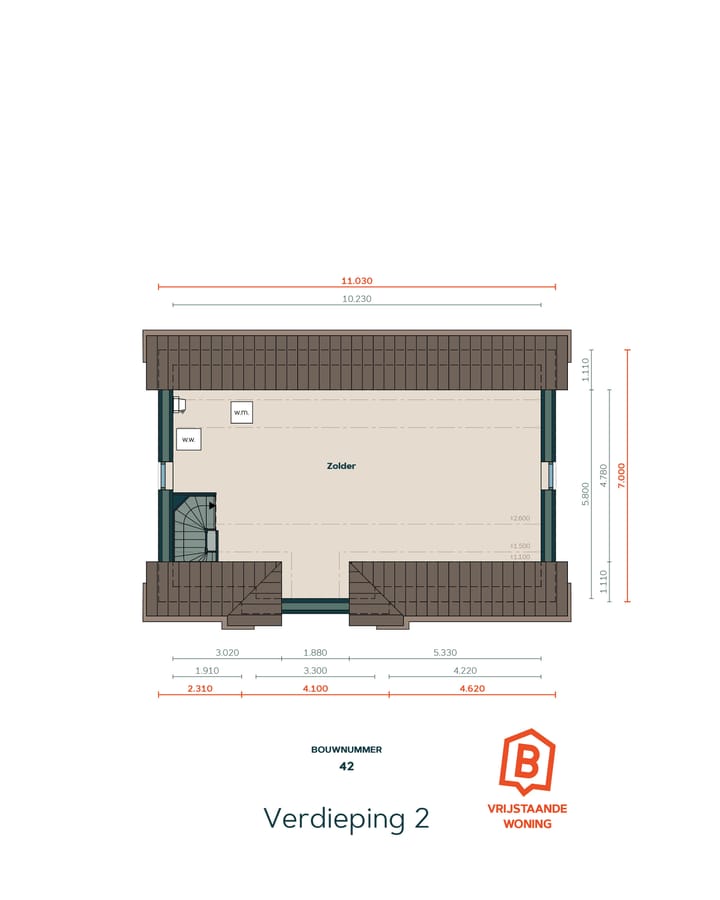 Photo 6 of Vrijstaande woning type B (Bouwnr. 42)