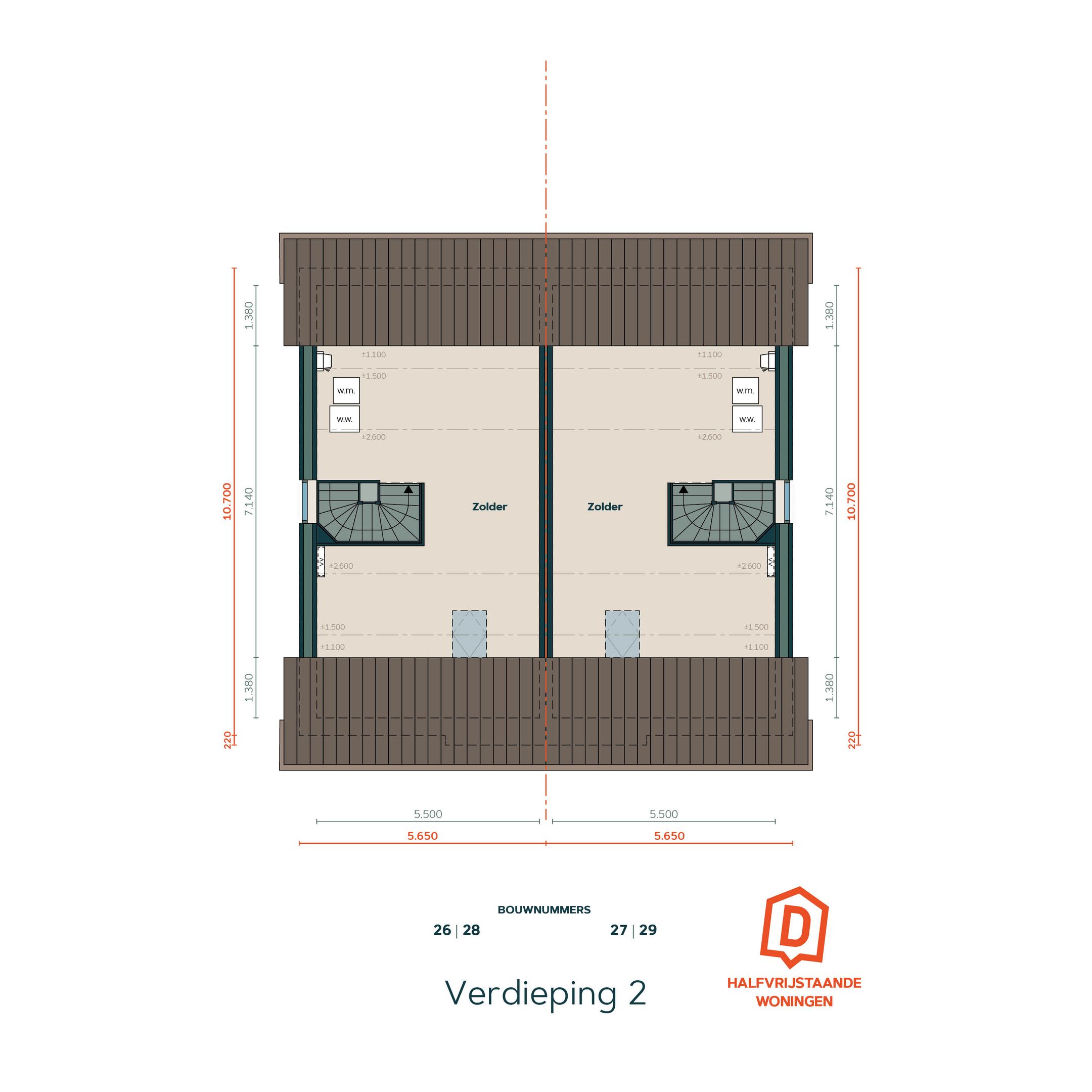 Foto 6 van 2-onder-1-kap woning type D (Bouwnr. 28)