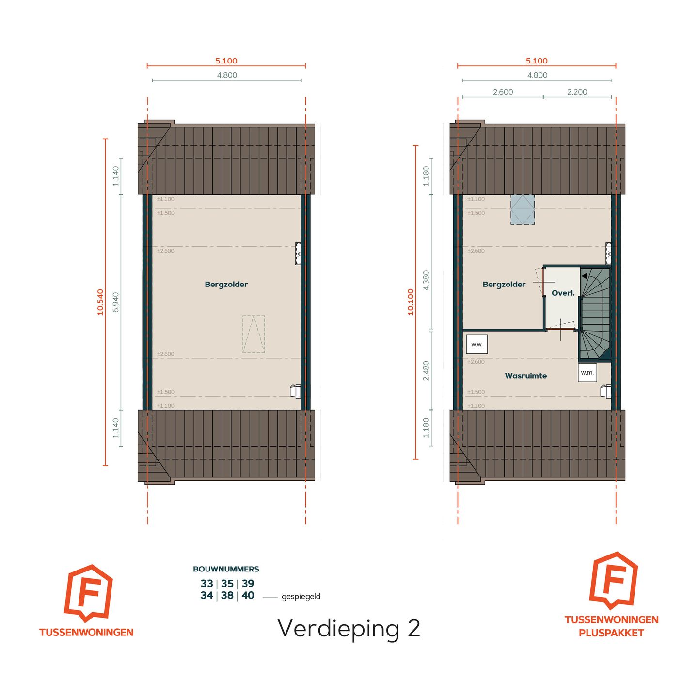 Foto 5 van Tussenwoning type F (Bouwnr. 33)