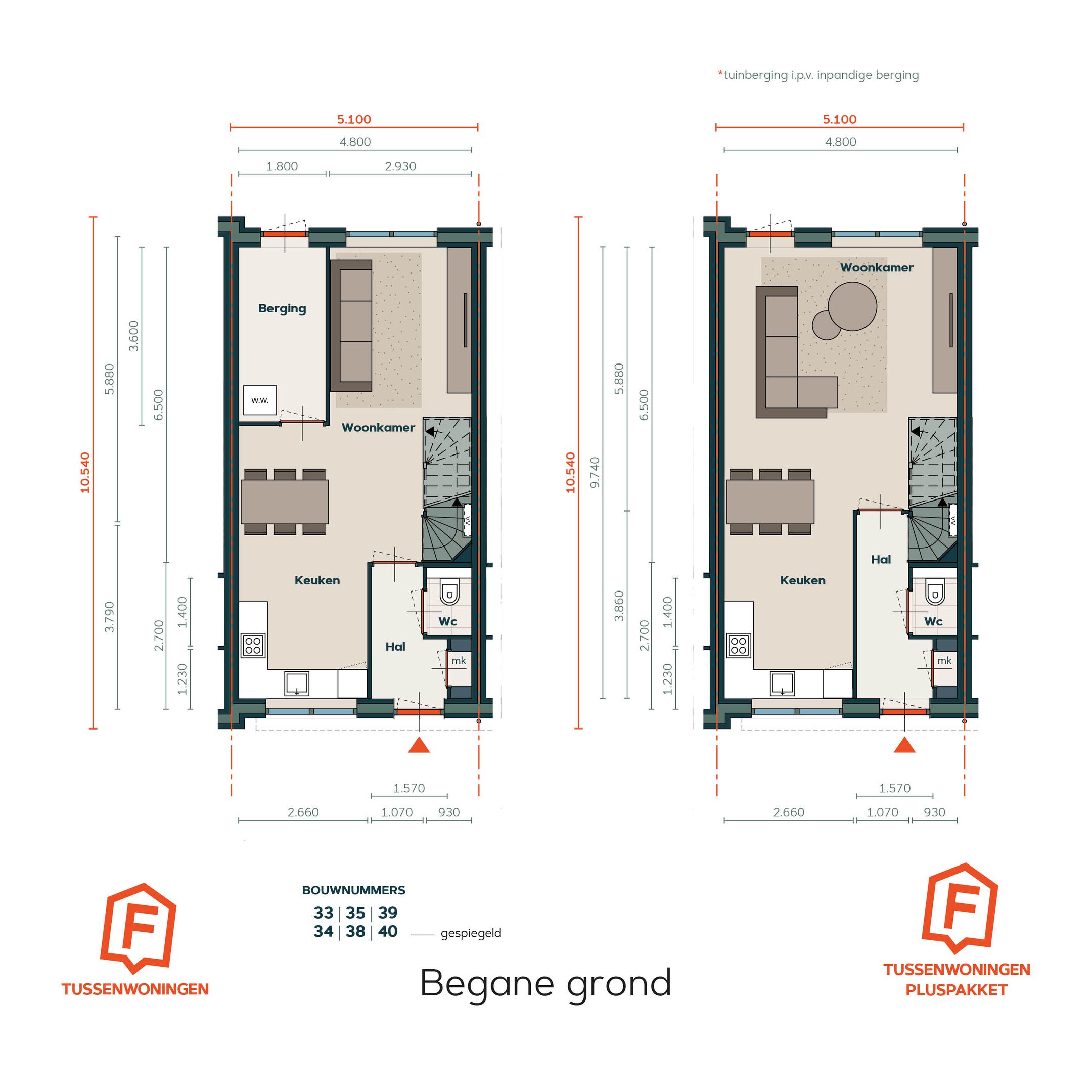 Photo 3 of Tussenwoning type F (Bouwnr. 34)