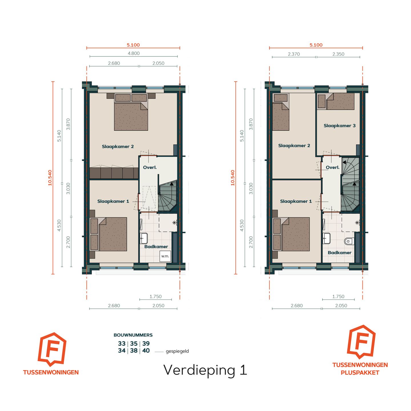 Photo 4 of Tussenwoning type F (Bouwnr. 38)
