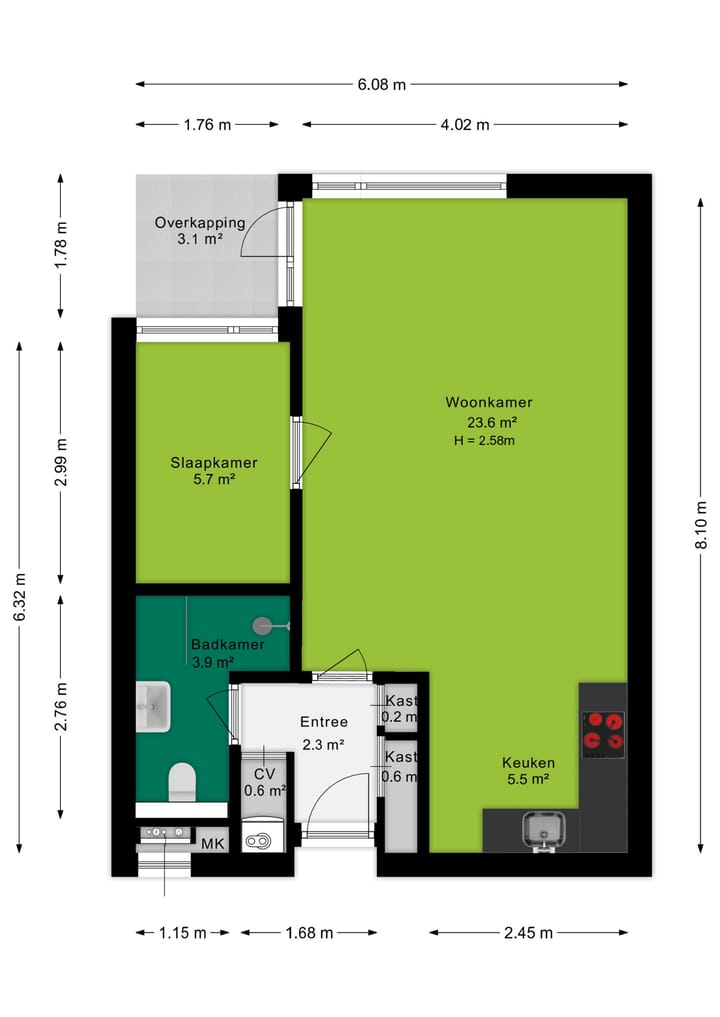 Foto 29 van Sint Ansfridusstraat 30-D