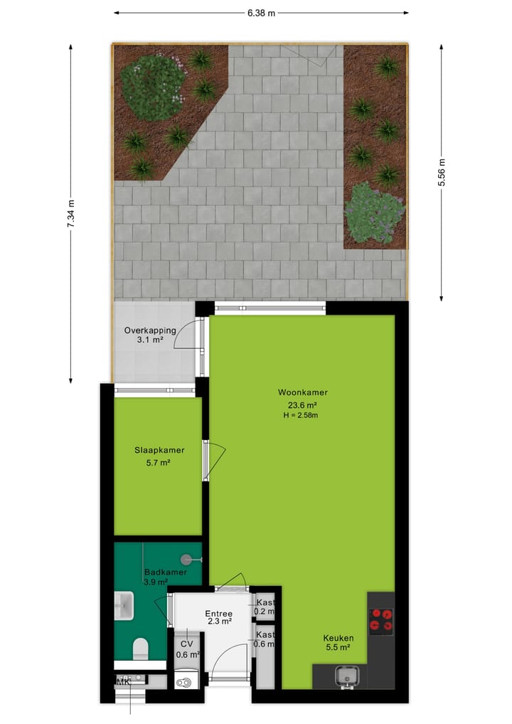 Foto 31 van Sint Ansfridusstraat 30-D