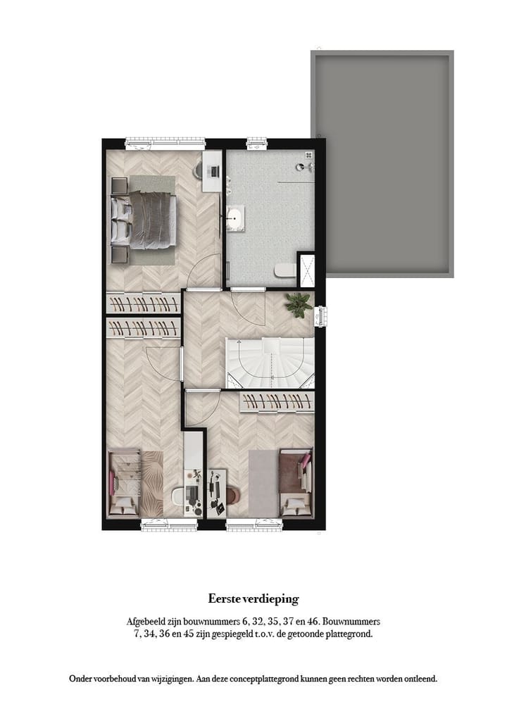 Foto 5 van De Buitentuin van Baak - Twee-onder-een-kap (Bouwnr. 7)