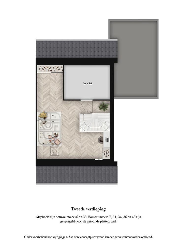 Foto 6 van De Buitentuin van Baak - Twee-onder-een-kap (Bouwnr. 34)