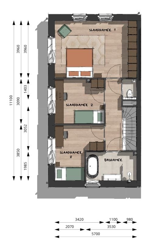 Foto 5 van Het Voorhuis (Bouwnr. 1)