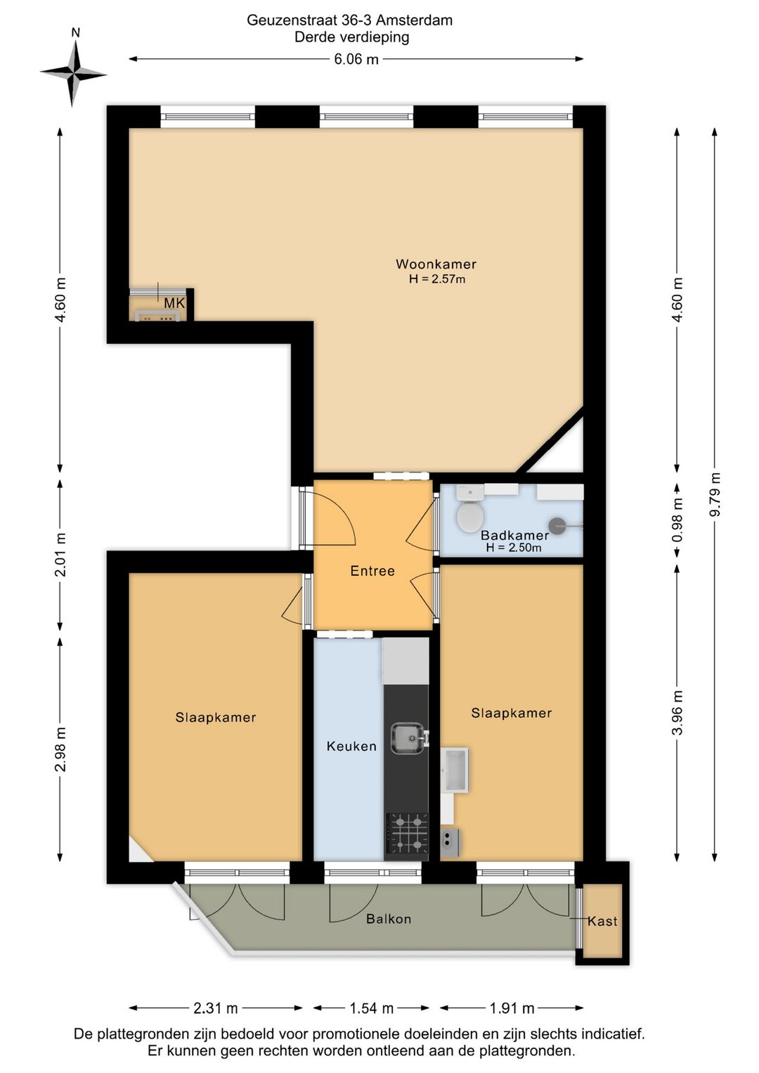 Foto 28 van Geuzenstraat 36-3