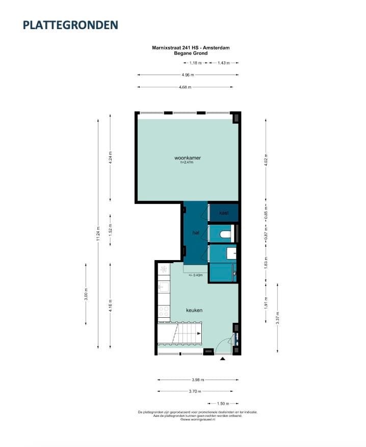 Foto 31 van Marnixstraat 241-H