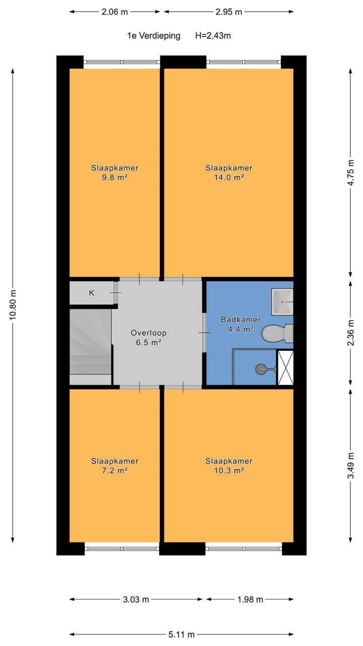 Foto 51 van Regenboogsingel 49