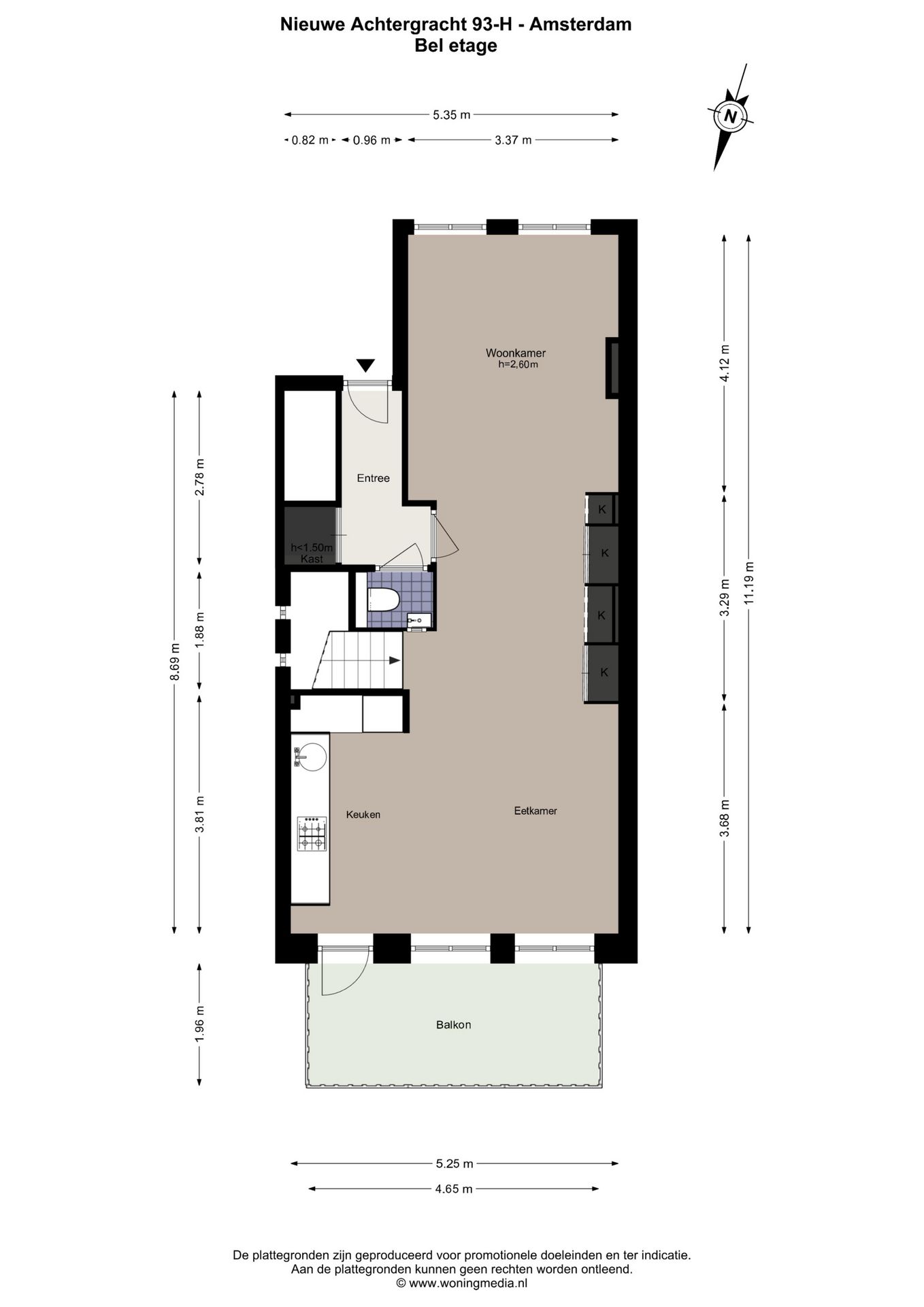 Foto 44 van Nieuwe Achtergracht 93-H