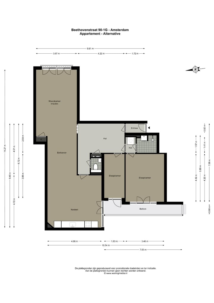 Foto 28 van Beethovenstraat 90-1G