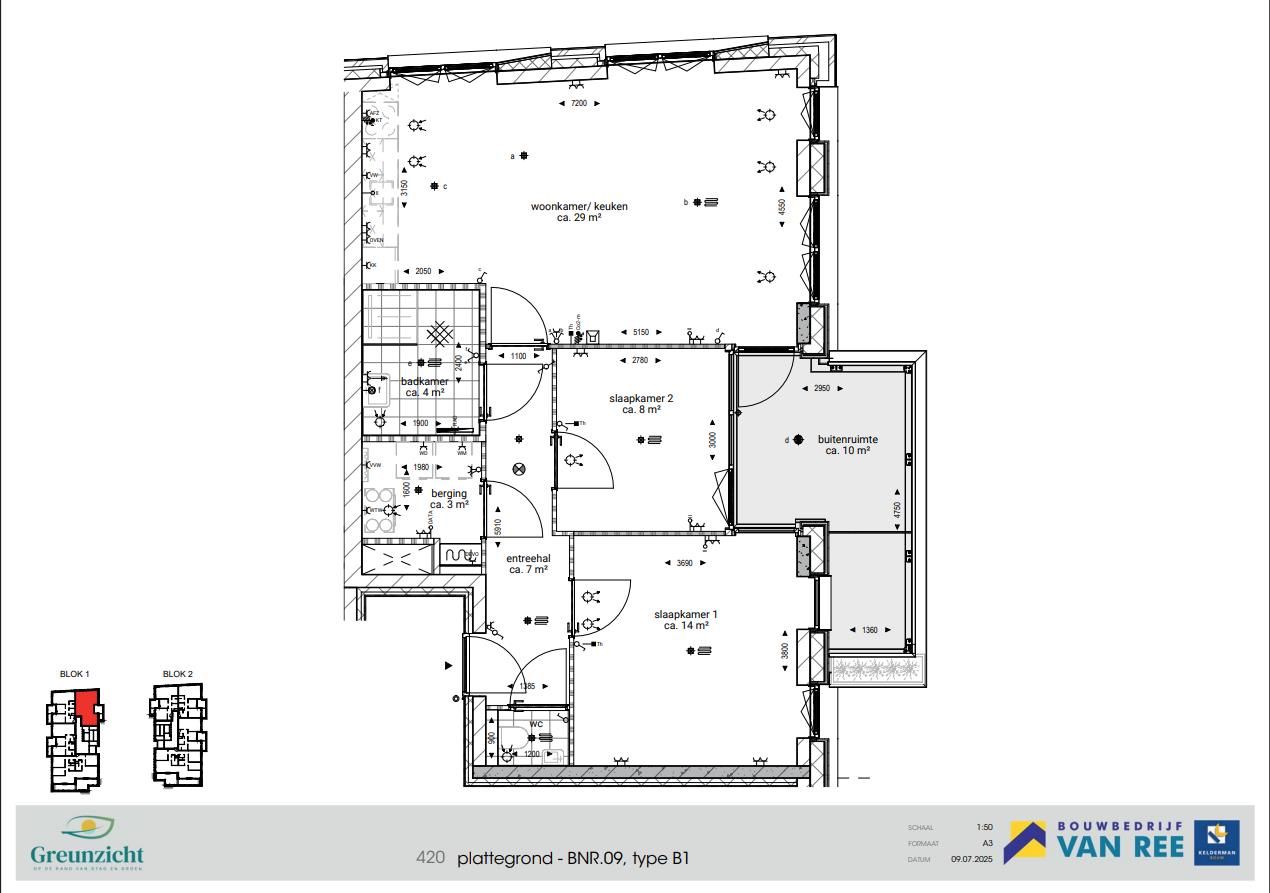 Foto 3 van Type B1 - 3-kamerappartement (Bouwnr. 9)