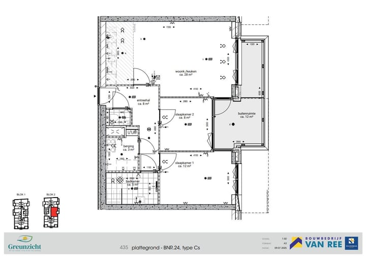 Foto 3 van Type Cs - 3-kamerappartement (Bouwnr. 24)