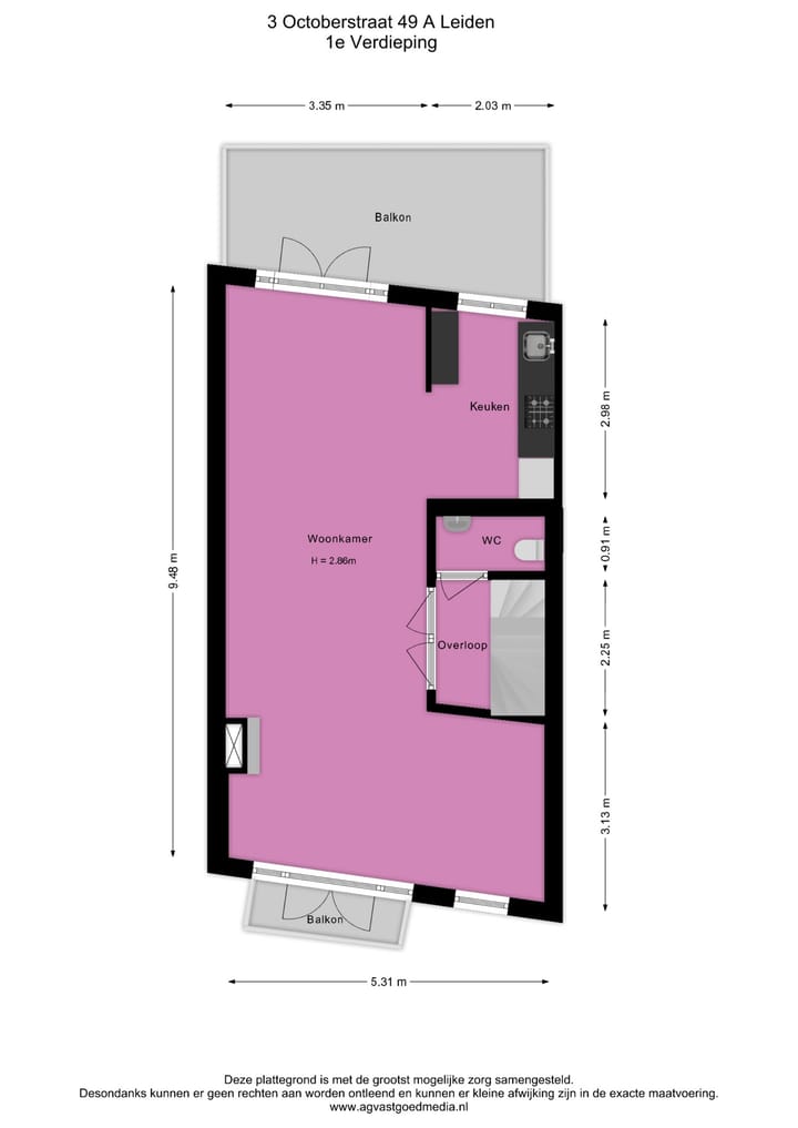 Foto 35 van Drie Octoberstraat 49-A