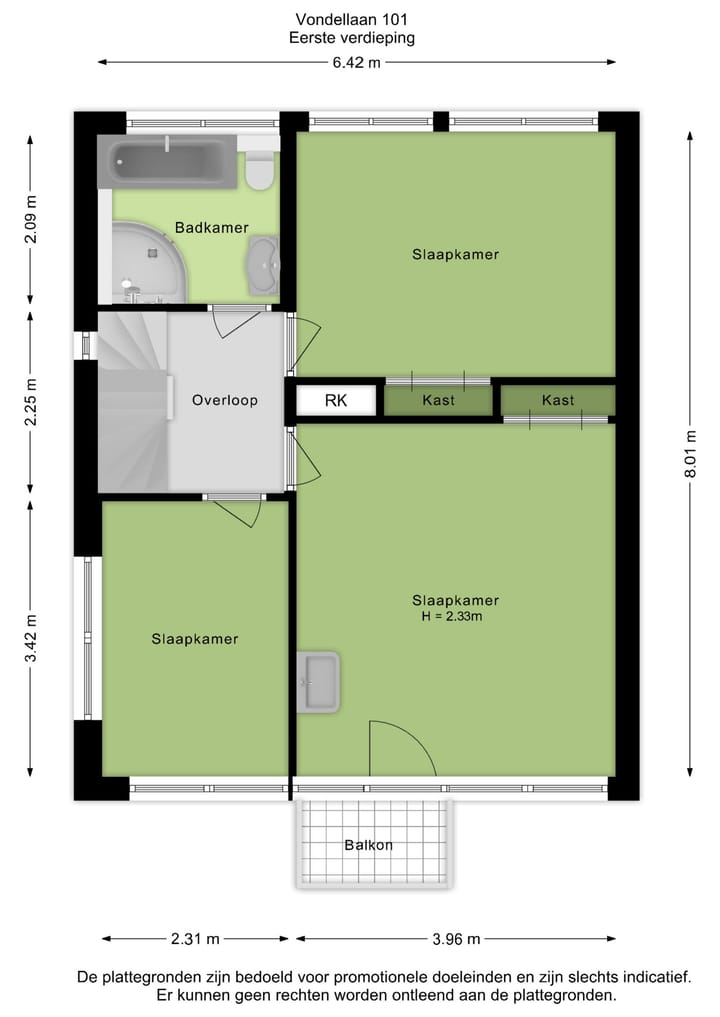 Foto 46 van Vondellaan 101