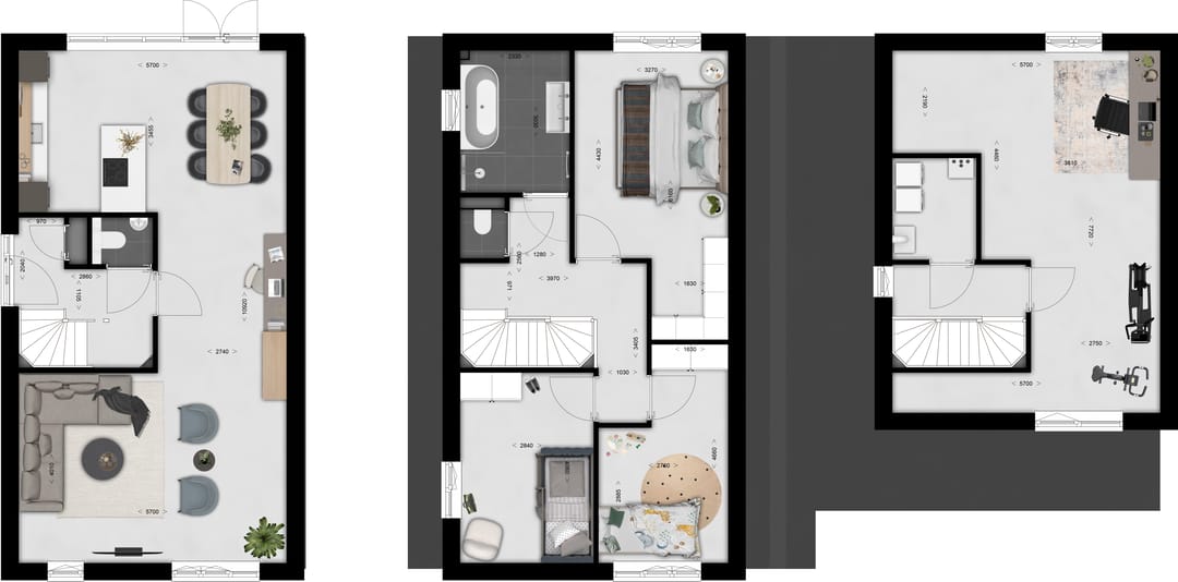 Foto 7 van Fase 3 twee-onder-een-kapwoning (Bouwnr. 2)