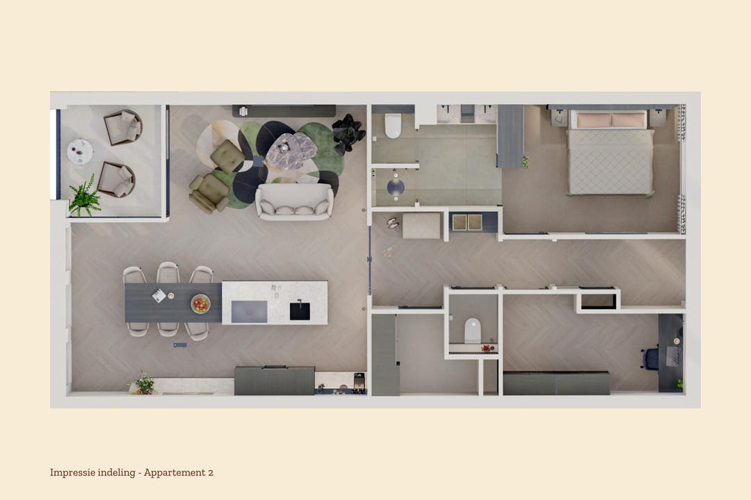 Foto 8 van 't Zusterhoes - Appartement 2 (Bouwnr. 2)