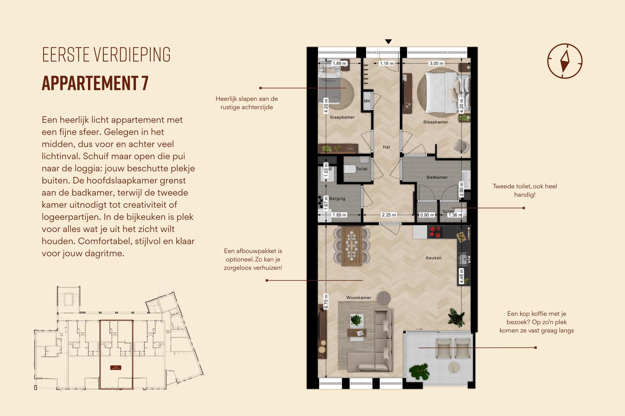 Foto 6 van 't Zusterhoes - Appartement 7 (Bouwnr. 7)