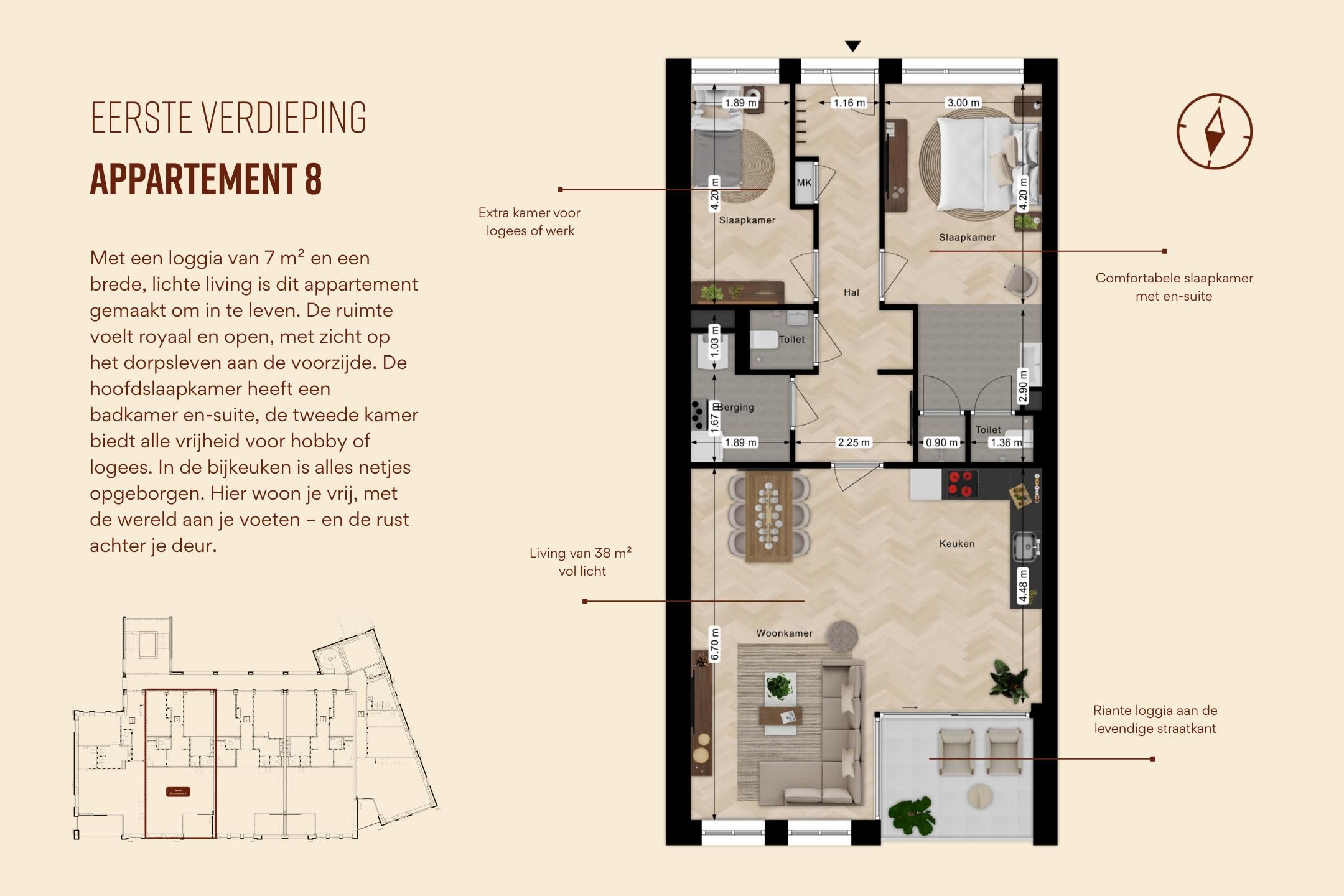 Foto 6 van 't Zusterhoes - Appartement 8 (Bouwnr. 8)