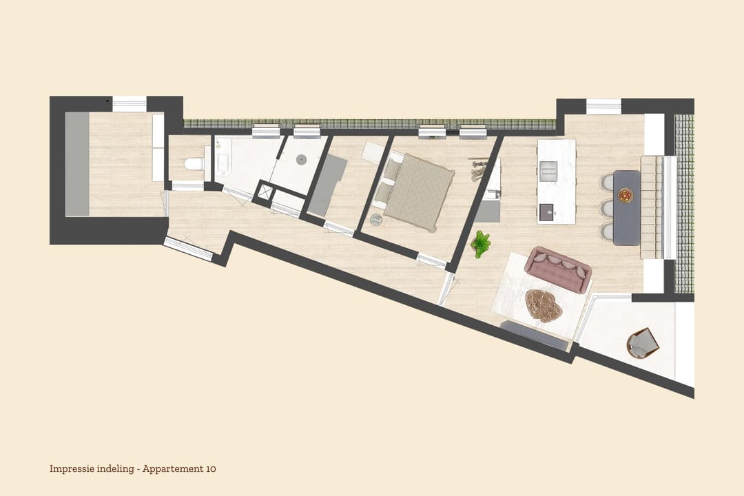 Foto 8 van 't Zusterhoes - Appartement 10 (Bouwnr. 10)