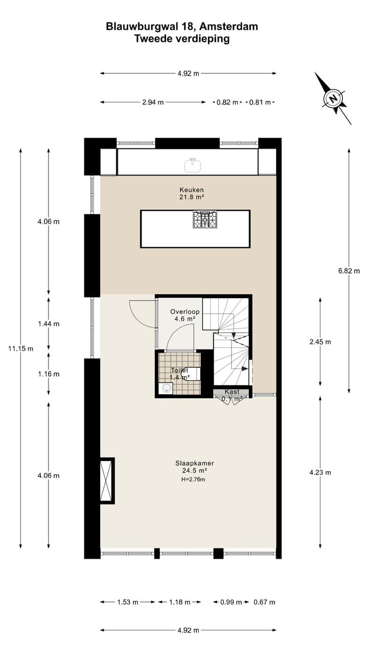 Foto 72 van Blauwburgwal 18-H