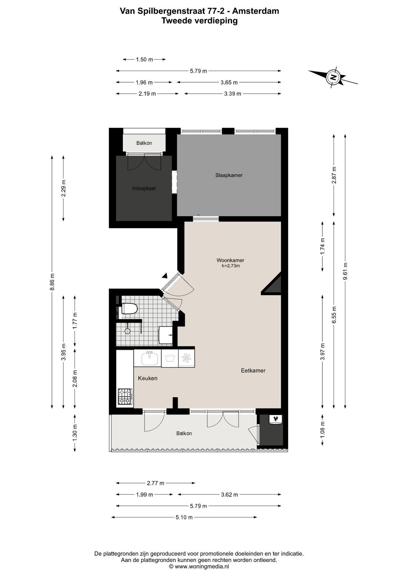 Foto 21 van Van Spilbergenstraat 77-2