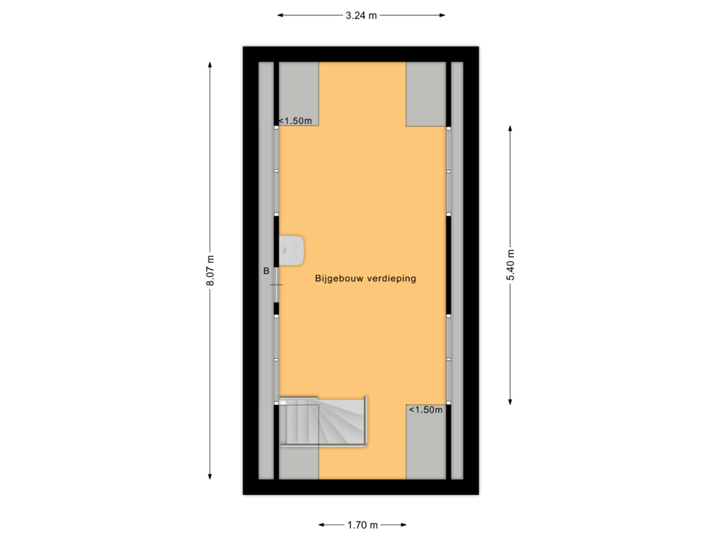 Bijgebouw verdieping