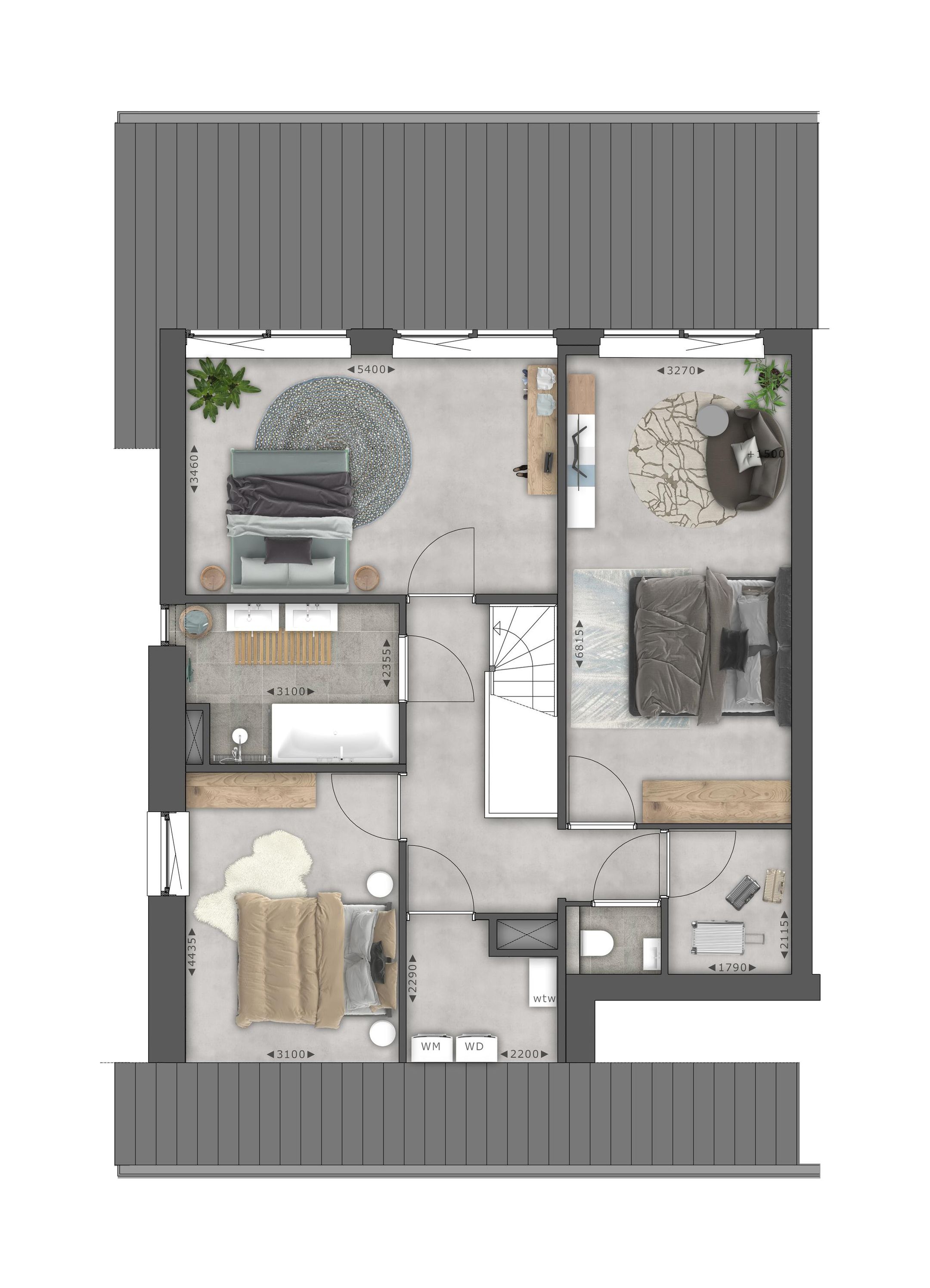 Foto 9 van Brigantijn - Twee-onder-een-kap (Bouwnr. 34)