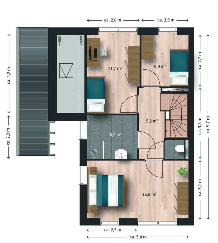 Foto 3 van F (Bouwnr. 456)