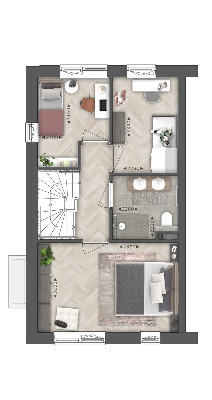 Foto 4 van Portier woningen l Prunus (Bouwnr. 11)