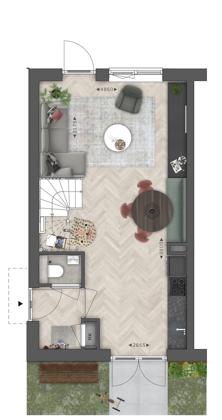 Foto 3 van Portier woningen l Prunus (Bouwnr. 7)