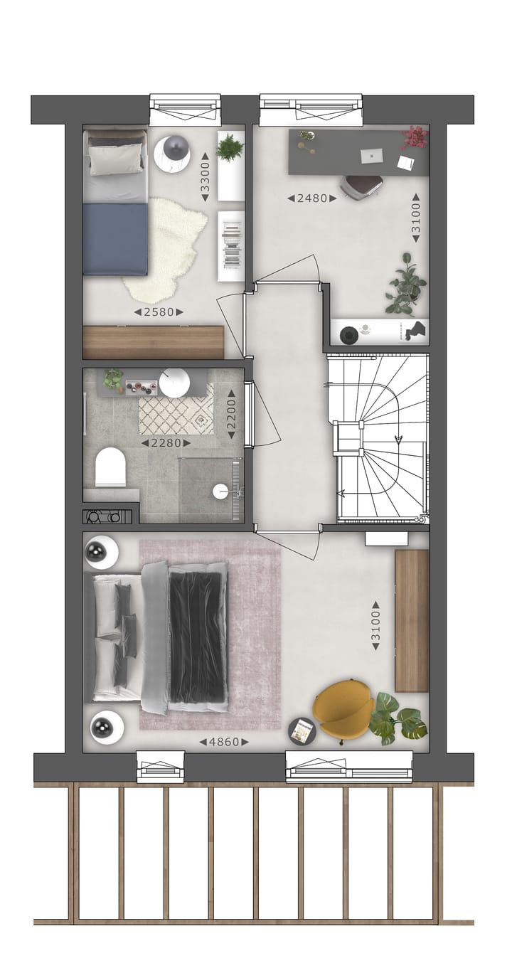 Foto 4 van Portier woningen l Aronia (Bouwnr. 24)