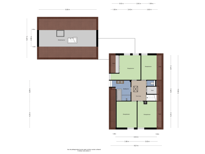 Plattegrond van Eerste Verdieping